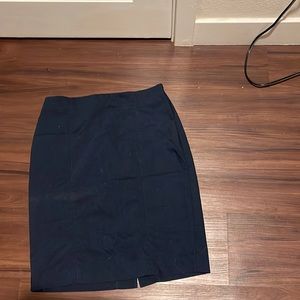 Navy blue pencil skirt